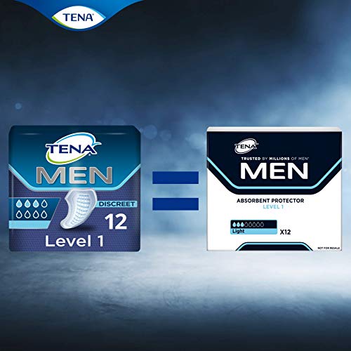 TENA Men Absorbent Protector Inkontinenzeinlagen, Level 1, für leichte Blasenschwäche… – Ansicht 4