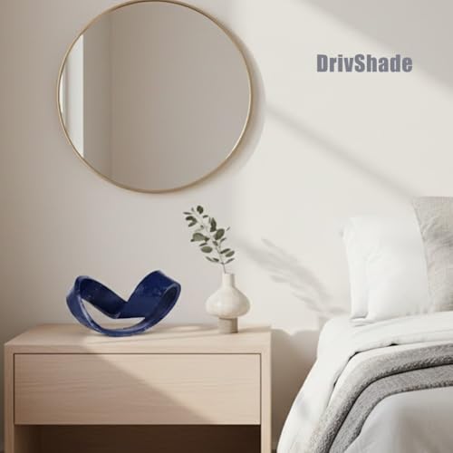 Escultura Nudo Geométrico Azul, Decoración Moderna de Mesa miniatura 7