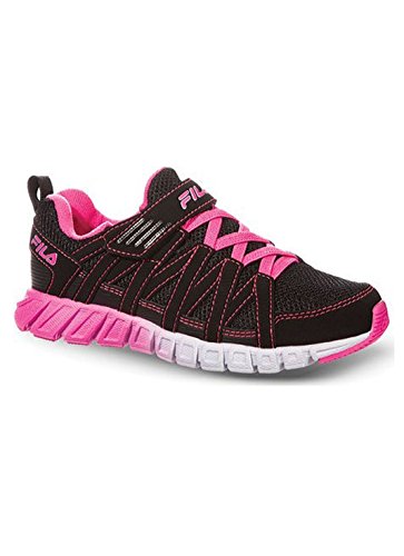 Fila Children's Crater,Black/Knockout Pink/White,US 11 M