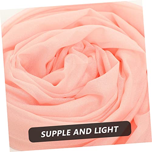 Cortina de poliéster rosa reutilizable, telón decorativo plegable para eventos 7