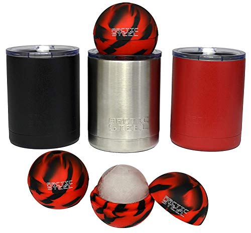 10oz Lowball with Lid Perfect for Coffee, Whiskey, Cocktails - Durable Stainless Steel
