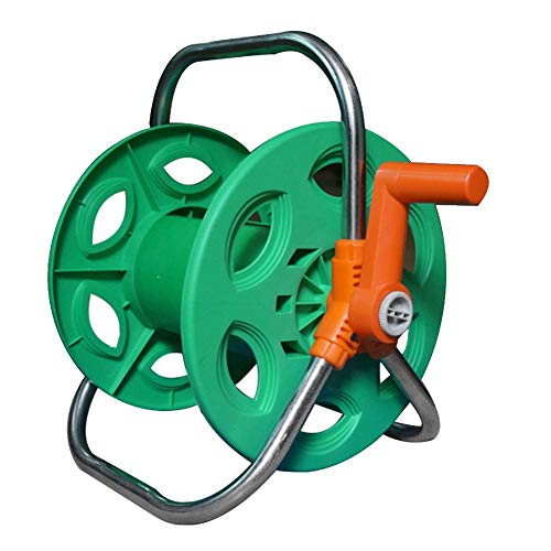 HXIANG Portable Tool Heavy Duty Garden Space Saving PP Outdoor Yard Rust Resistant Water Hose Reel Stainless Steel Handle Organizer