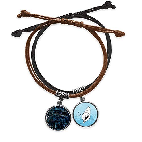 Pulsera de cuero ciencia y tecnología decimal para lucir en el entorno universitario y laboral 1