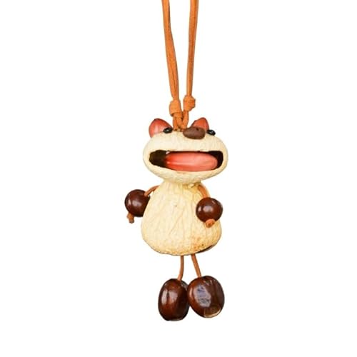 Cartoon Frog Shell Wind Chime Bell Pendant - Cute Shell Backpack Decoration(Plum)