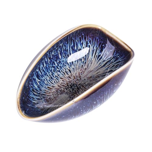 Garneck Creative Ceramic Tea-leaf Holder Vintage Handmade Tea Accessory for Loose Leaf Office and Home Use