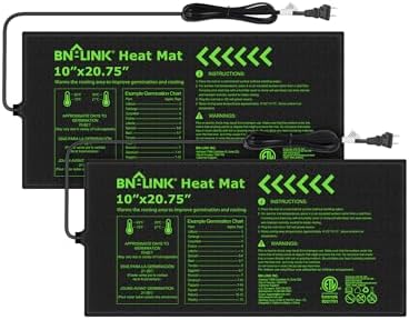BN-LINK Durable Seedling Heat Mat for Seed Starting 10" x 20.75",...
