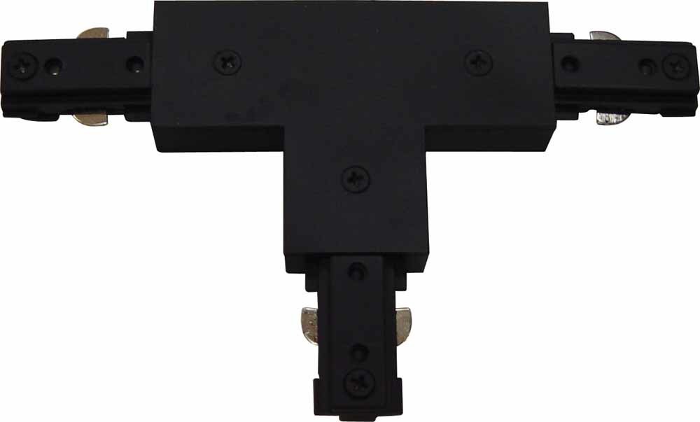 Jesco Lighting LTJBK T-Connector with Power-Feed for L 2-Wire Track, Black