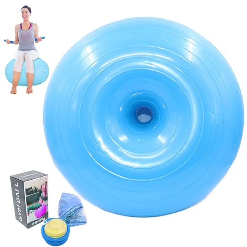 Pelota de ejercicio entrenamiento de equilibrio donut de 20 pulgadas inflable 2