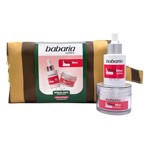 Babaria Pack Regalo Lifting Effect, Sérum y Crema Facial Antiedad Mujer