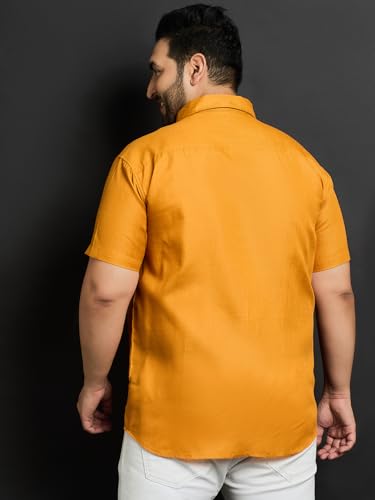 Image of Bigbanana Plus Size Men's Regular Fit Solid Shirt