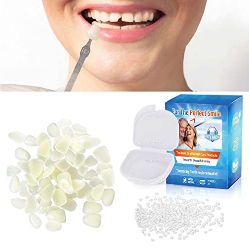Tooth Repair Kit, Fake Teeth for Temporary Fixing The Missing and Broken Tooth Replacements