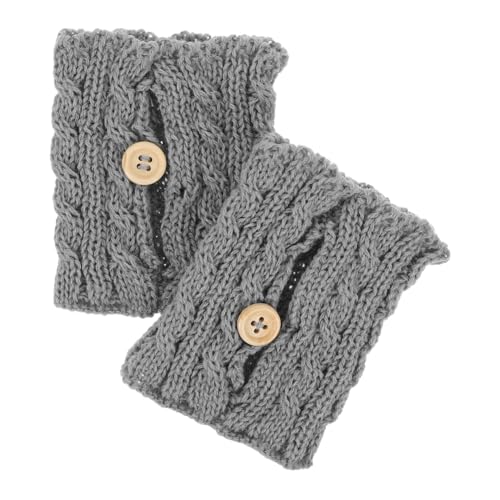 Cabilock 2pcs Coffee Mug Sleeve Reusable Knitted Crochet Sleeves Cup Tea Cozy Handmade Tableware Coffee and Tea Mug Warmer for Women Men Grey