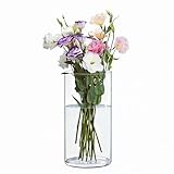 Acrylic Flower Vase Cylinder, 7.86' Tall Clear Plastic Vase for Centerpieces - Shatterproof Wedding, Event & Home Decor Vase, 3.94'X7.86' Tall Round - Clear