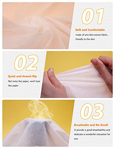 Bozikey 100Pcs Massage Table Sheets, Disposable Bed Sheets For Massage Table, Spa Bed Covers For Esthetician, Tattoo, Waxing, Lash Bed, Salon Table, Non-Woven Fabric 71" X 31" (White) #TOP1