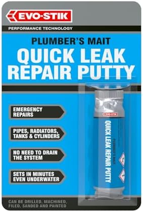 EVO-STIK Plumber's Mait Quick Leak Repair Putty: The Instant, Waterproof Solution for Emergency Plumbing Repairs