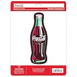 Coca-Cola Official product: Show off your love for classic soda with this Coca-Cola Bottle Adhesive Vinyl Decal. Featuring the iconic Coke bottle, this decal is a great way to personalize your belongings. Made from durable vinyl, it adheres easily to...