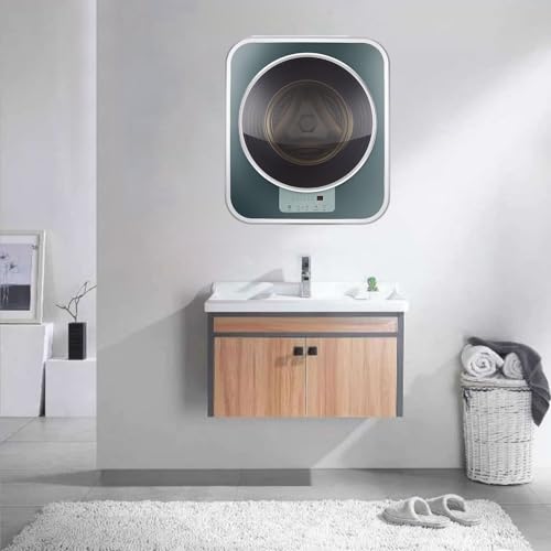 Mini lavadora automática de 3 kg, lavadora y secadora inteligente con rodillos, lavadora integrada de pared o de escritorio, para apartamentos y espacios pequeños, para colgar en la pared