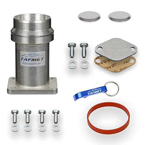 Tafmet Vanne EGR Kit de réglage de tuyau de rechange pour BMW 3 E46 5 E60 E61 7 E65 X5 E53 avec moteurs 3.0 D M57N Cover