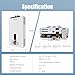 Tankless Water Heater Propane with Digital Display, 3.66 GPM 14L Portable Instant Hot Gas Water Heater with Overheating Protection for Indoor and Camping,85300 BTU
