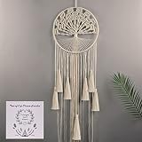 ADOTBLOB Dream Catcher Boho Tree of Life Large Handmade Macrame Wall Hanging Bohemian for Girls Wedd