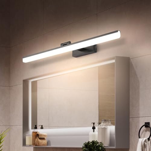 Lámpara de espejo LED giratoria para evitar sombras en el baño