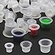 302 Stück Tattoo Cups Set, Unihuby 300pcs Tattoo Farbekappen S M L Gemischte und 2 Ink Cups Halter Ink Caps Holder Tatto Kappen Tattoos Farbe Tattoos Zubehör