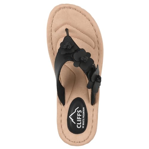 Image of Cliffs by White Mountain Women's Cushioned Cassilia Floral Sandal