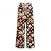 Womens High Waisted Floral Boho Wide Leg Pants Flowy Casual Palazzo Pant Summer Loose Trousers Cruise Outfits