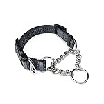 Mighty Paw Martingale Collar with Buckle | Training Dog Collar, Limited Cinch Chain Pet Gear for No Pull Dog Walking. Martingale Dog Collars for Large Dogs, Medium Breeds and Small Pets