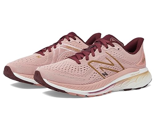 new balance(ニューバランス) レディース Fresh Foam X 880 V13 ランニングシューズ スニーカー, ピンクムーン/NBバーガンディ, 9.5 Wide