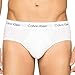 Calvin Klein Herren 3er Pack Unterhosen Hip Briefs Unterwäsche, Weiß (White), M