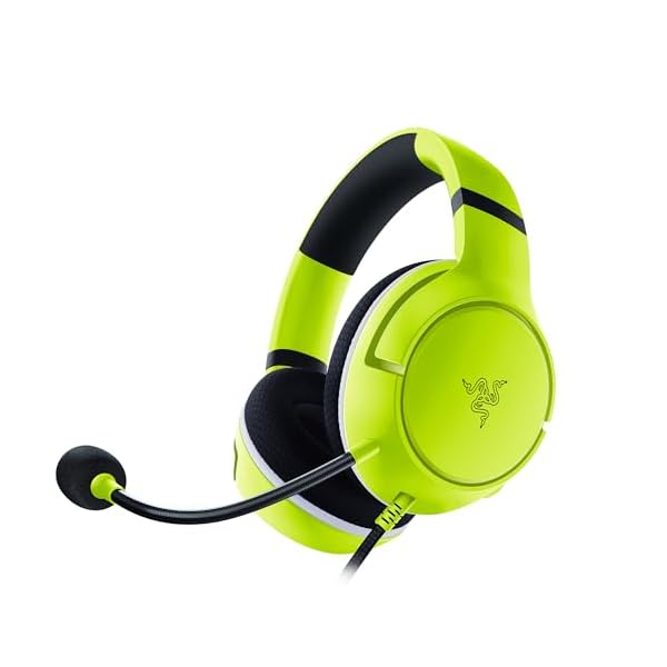 Razer Kaira X – Kabelgebundene Gaming Kopfhörer für Xbox Series X|S (TriForce 50-mm-Treiber, HyperClear Kardioiden-Mikrofon, Integrierte Bedienelemente, Plattformübergreifende Kompatibilität) Grün