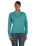 Comfort Colors By Chouinard Ladies' Fleece Crew (Seafoam) (M)