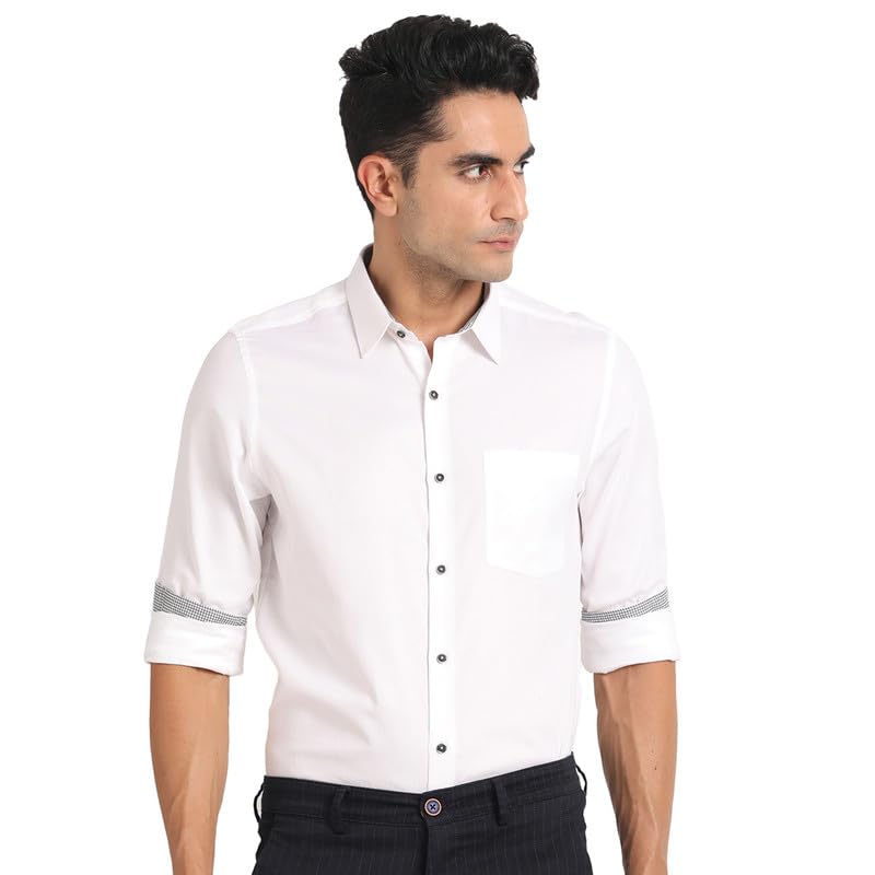 Chemise de fête homme coton blanc pour vos mariages et soirées