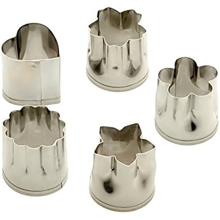 StarPack Home Vegetable Cutter Shapes Set (5 Piece) - Mini Cookie Cutters for Kids & Vegetable Cutter Shapes - Small Cookie Cutters or Fruit Cutters Shapes - Kids Food Shape Cutters for Toddlers
