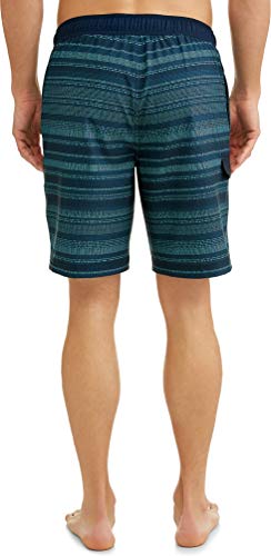 Men's Blue Cove Dotted Stripe 9-Inch E-Board Swim Short (3XL)2