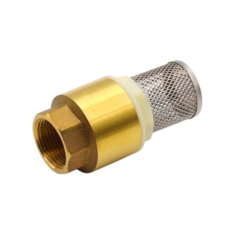 Valvola di ritegno in ottone con filtro a rete 3/4" BSPT filettatura femmina