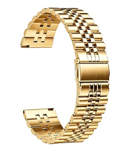 Image of BINLUN Stainless Steel Watch Band Replacement Metal Watch Straps for Men and Women 20mm /22mm /24mm
