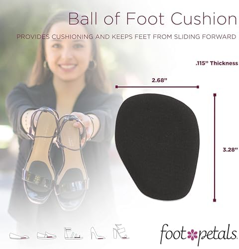 Foot Petals SHOE_INSERT, Black, One Size 3