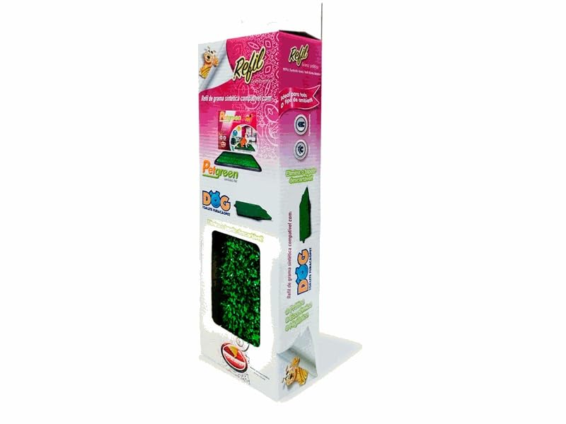 Image of FURACAOPET Dog Grass Pad with Tray - Indoor Dog Potty Training Toilet with Artificial Grass Patch for Puppies & Small Dogs - Washable Puppy Litter Box with Refill Pads Available (Refil)