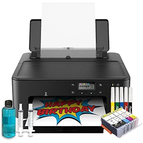 Ediblethingz Cake Topper Image Printer, Cake Ink Cartridges, 12 Sugar Sheets, Edible Color Markers & Printhead Cleaning Kit Bundle, EP-Sugar-MRK Cover