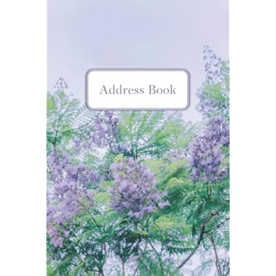 Address Book: Address and Phone Book with Alphabetical Tabs 6" x 9" for Women, with Email, Birthdays, Notes, Pretty Lavender Floral Design
