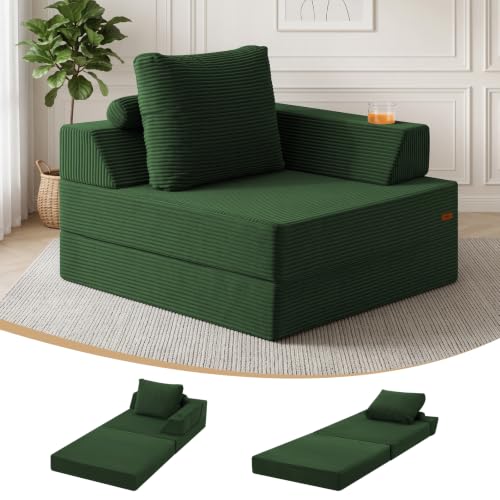 COMAX Folding Sofa Bed Chair Single Foldable Couch for Small Spaces Bedroom