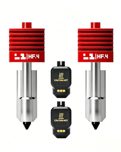 2Pcs 0.4mm High Flow P2S Nozzle with MPVD Anti-Stick Hardened Steel Nozzle