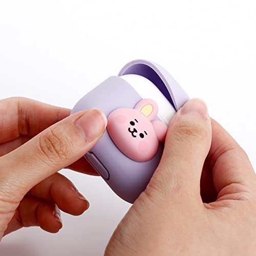 Bt21 Case Compatible With Apple Airpods 3Rd Generation Case, Gen Pastel Silicon Case With Compatible With Airpods 3 Case, Wireless Charging [Official Merchandise] [7Flavors] (Cooky) #TOP6