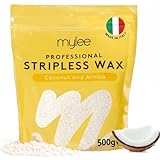 Mylee Professionnel Perles de Cire Épilation 500g – Wax Chaude Sans Bande Premium Italienne Homme & Femme – Épilation Maison Corps, Maillot, Visage, Brésilien (Noix de Coco et Arnica)