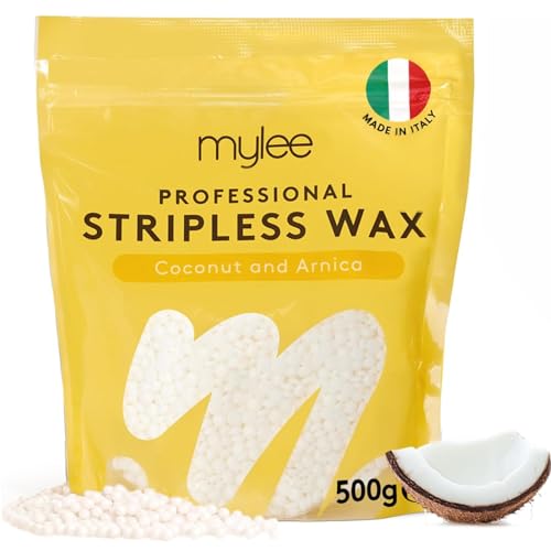Mylee Wachs Perlen 500g Wachs Pellets Kokosnuss & Arnika + Holzkohle & Grüner Tee … (Kokosnuss & Arnika)
