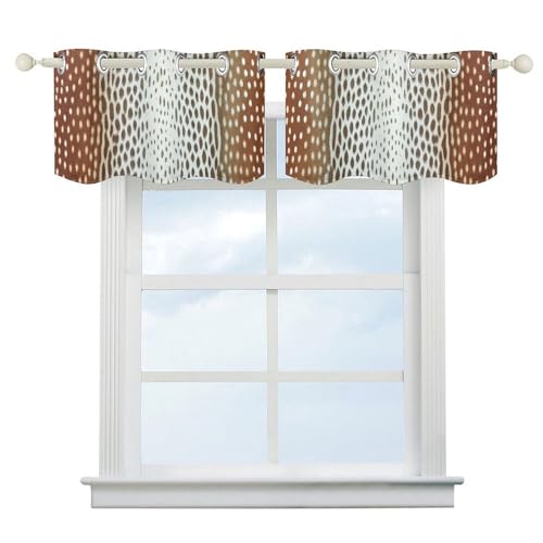 Cortinas cortas de estilo asiático con antílope para transformar tu cocina o cuarto de baño 3