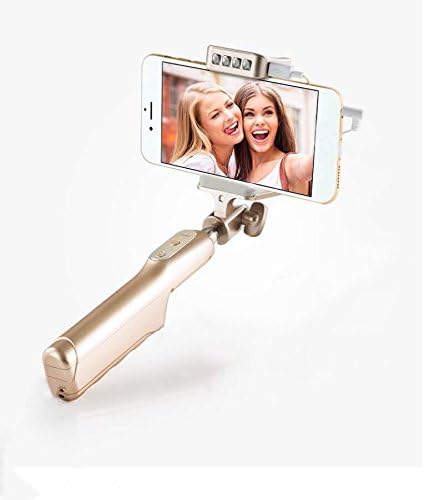 Selfie Stick Retractable 270 Degrees Adjustable Monopod with Built-In Remote Control/Mirror/Whitening Light Power Bank For iPhone 6/6S/5/5S, Android and all other Smart Phones
