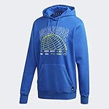 Sweatshirt M PACK PO HOOC blau / weiß